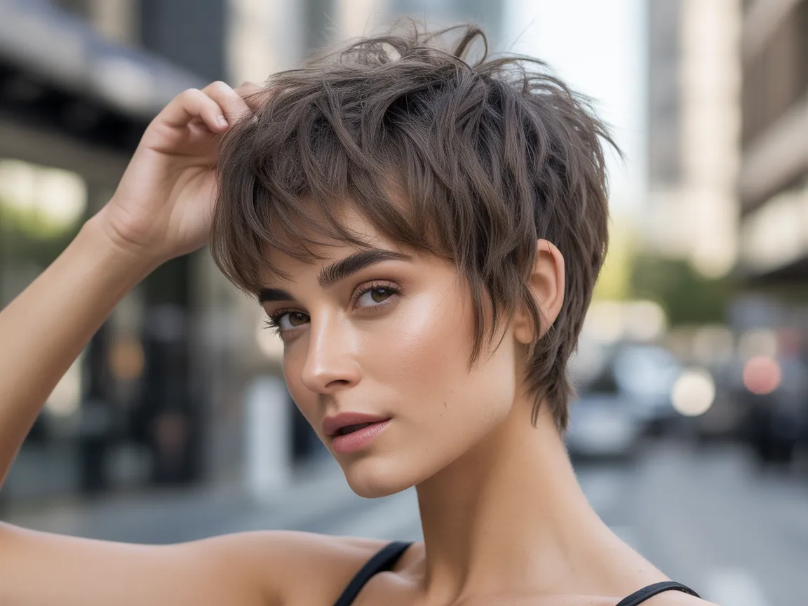 Messy Choppy Pixie