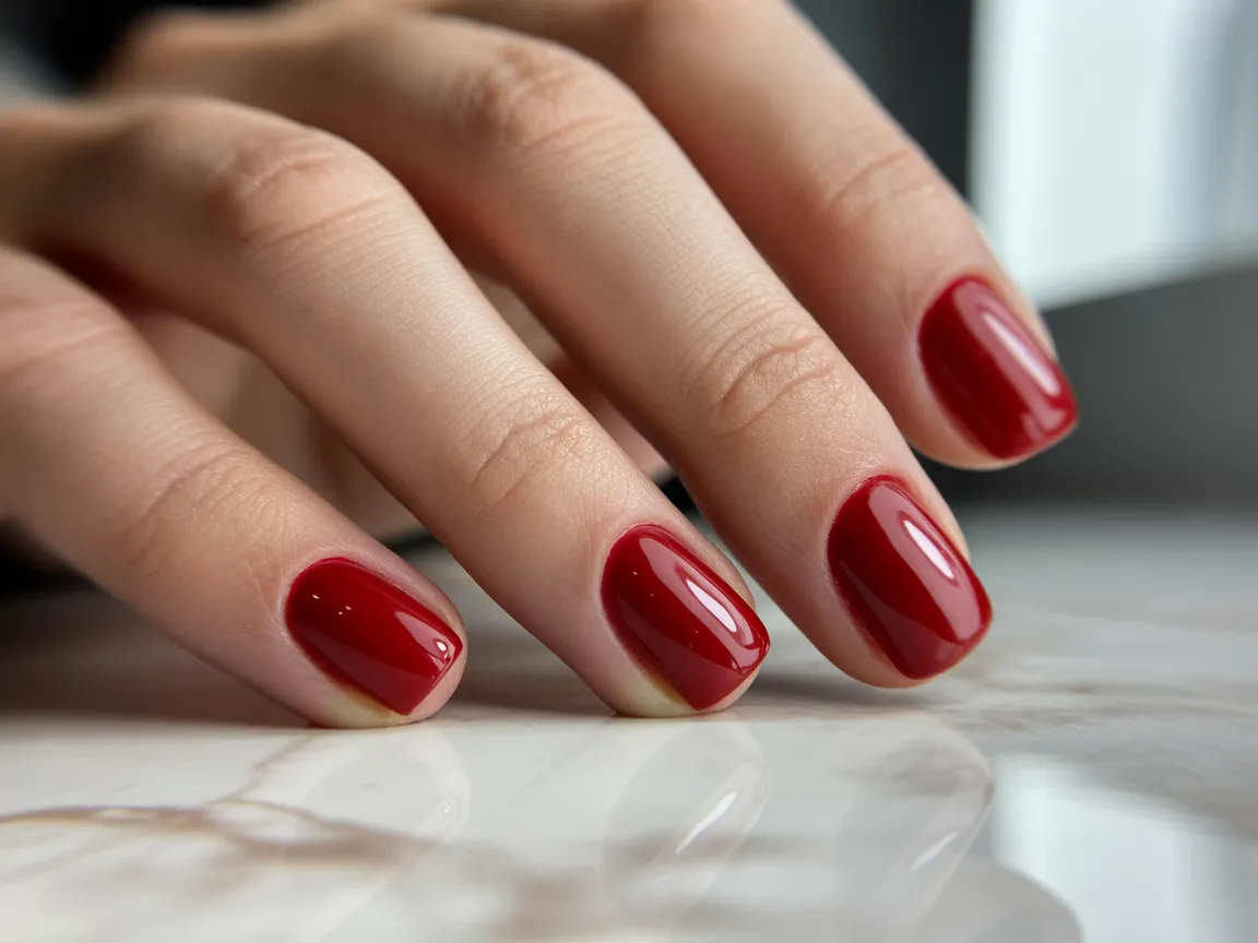 Square Red Elegance