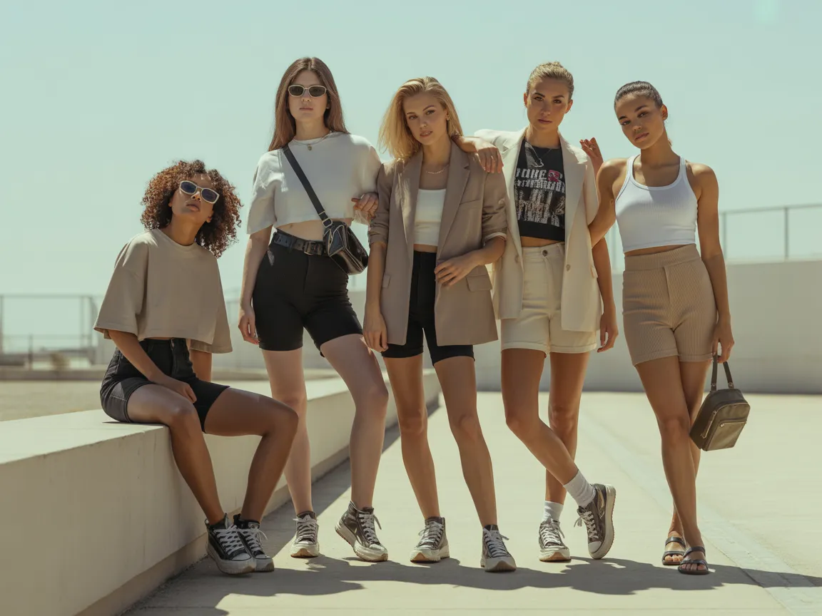 Biker Shorts Outfits Summer