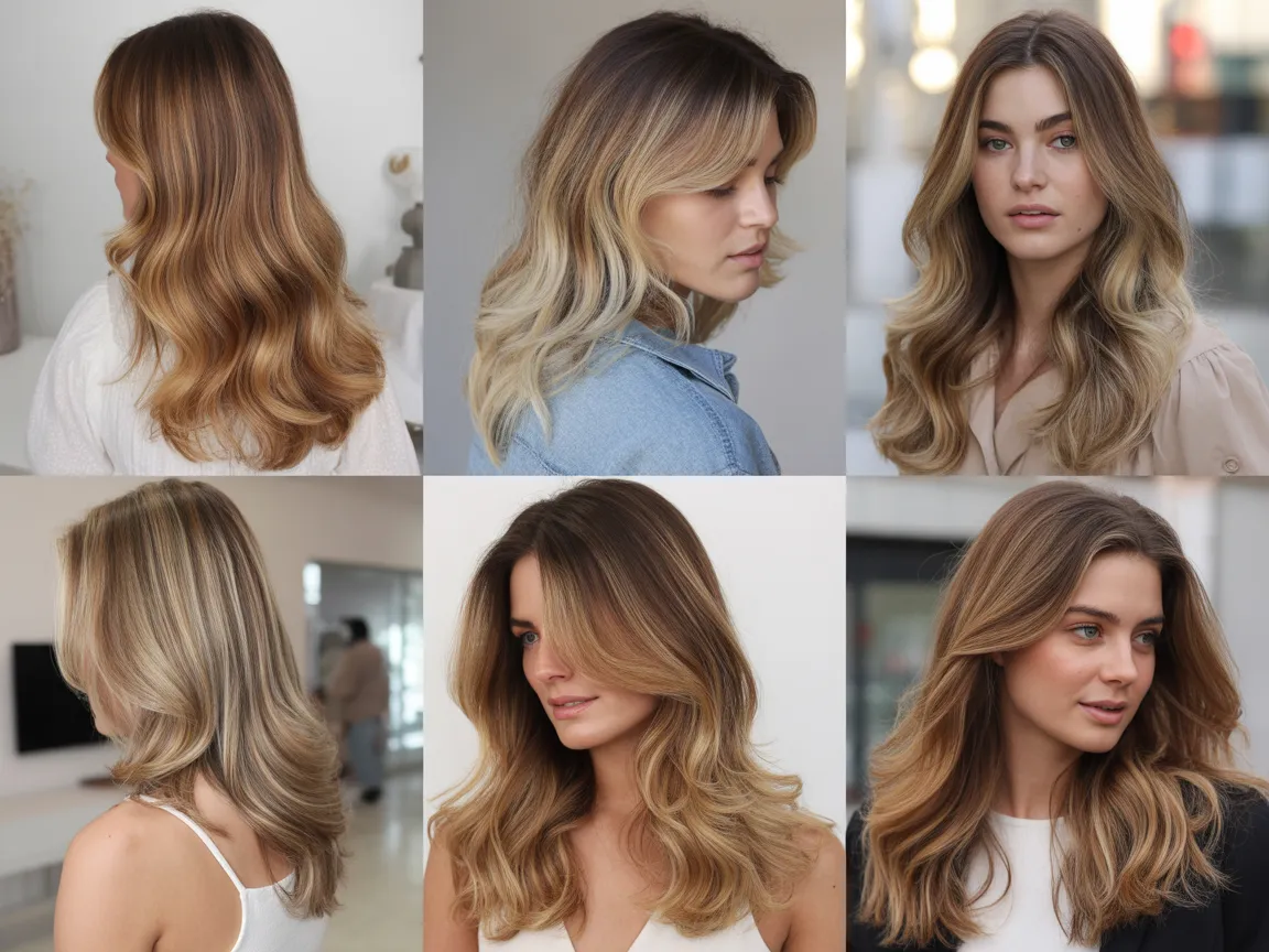 balayage hair color ideas 2026 blonde caramel