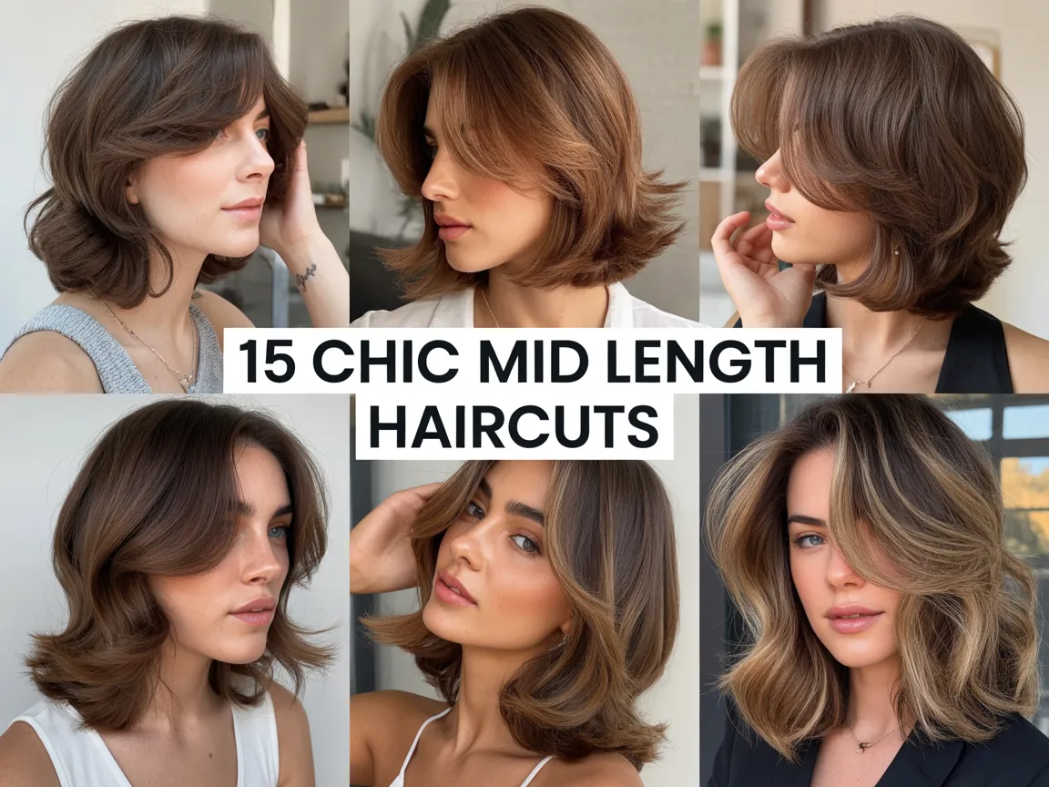 chic mid length haircuts 2026 fine hair layers