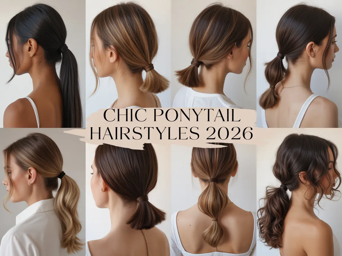 chic ponytail hairstyles 2026 easy