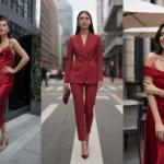red outfit ideas elegant