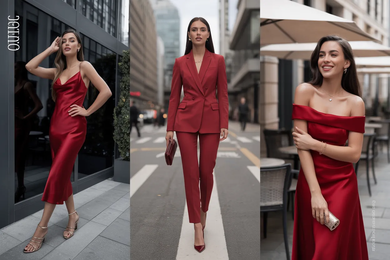 red outfit ideas elegant
