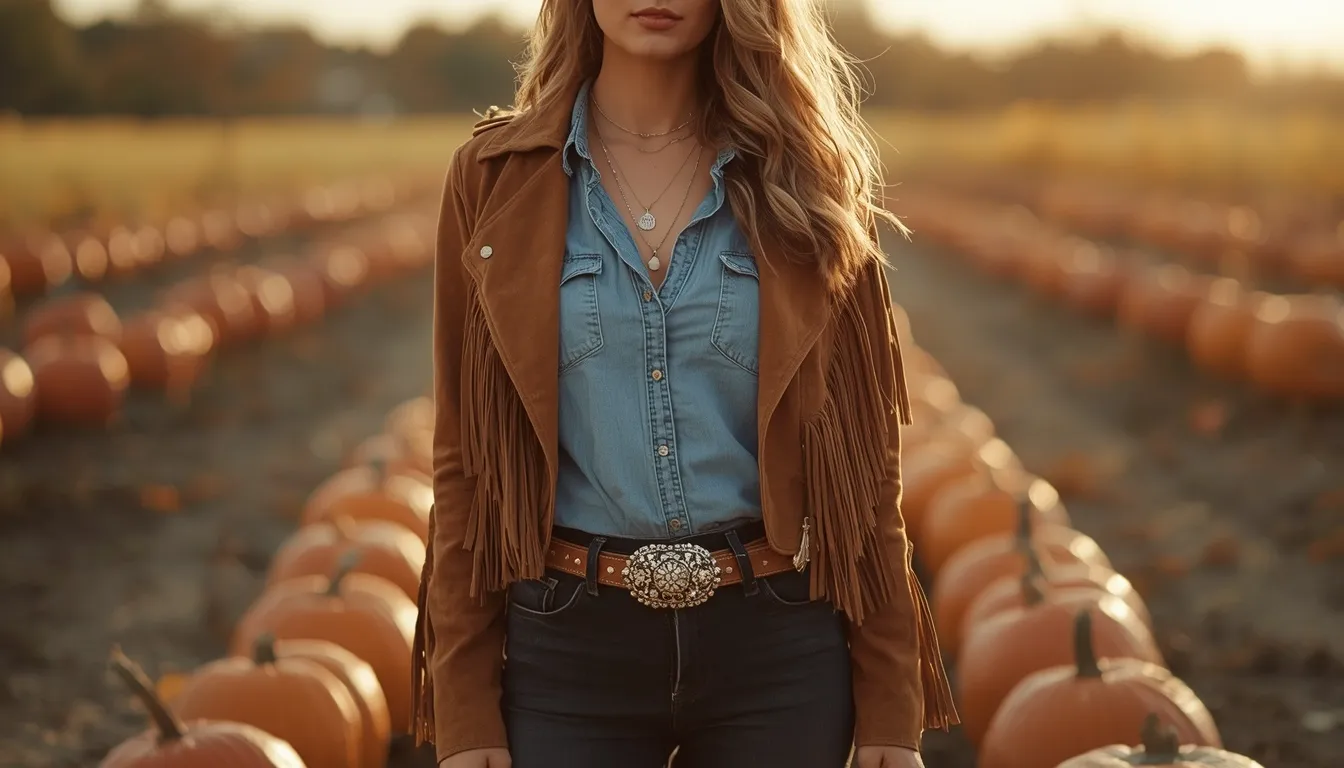 Denim and Suede Layers