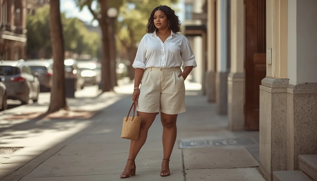 Linen Shirt & Shorts