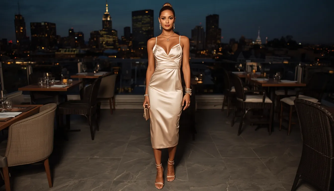 Satin Midi Elegance
