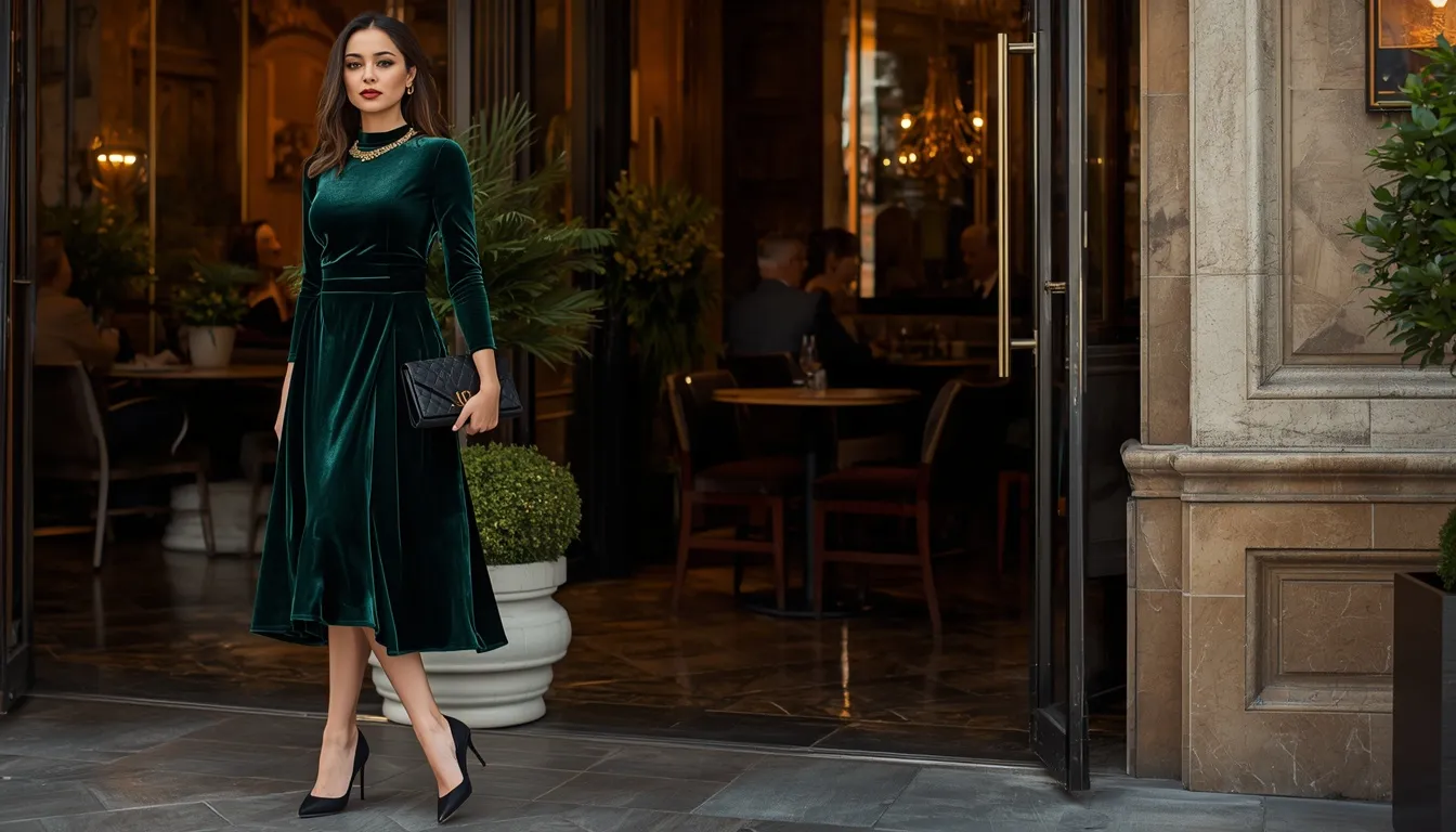 Velvet Evening Dress