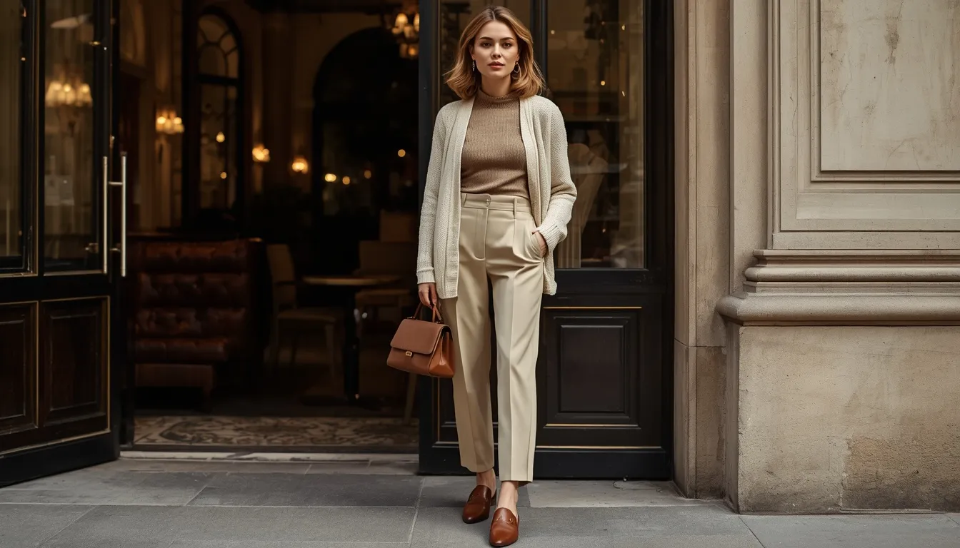 Cardigan and Trousers