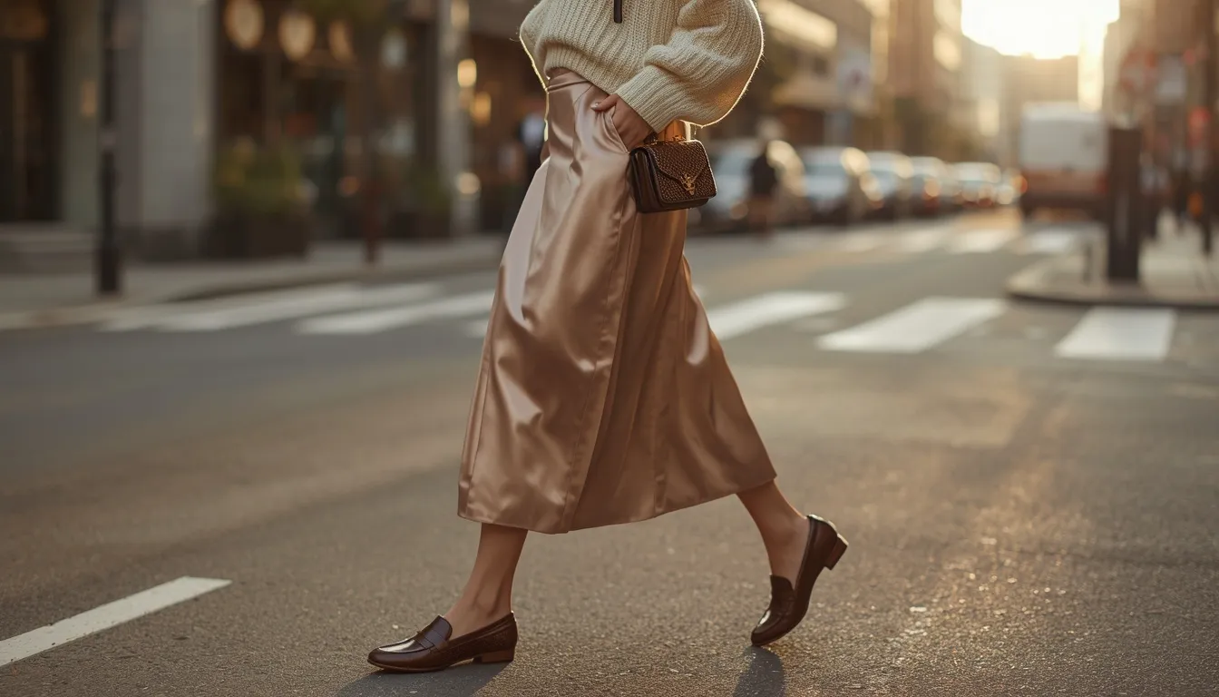 Satin Skirt Styling