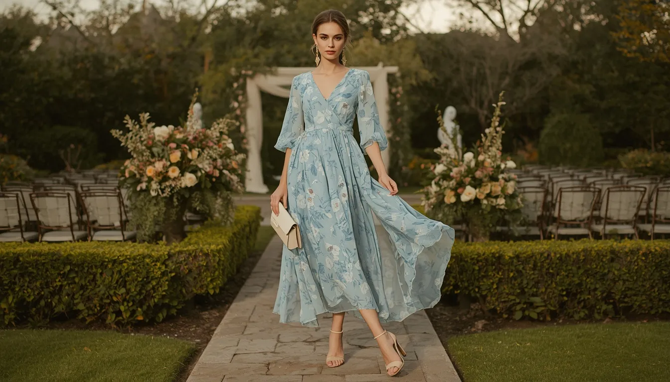 Floral Chiffon Midi