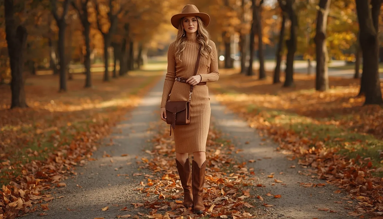 Sweater Dress and Boots