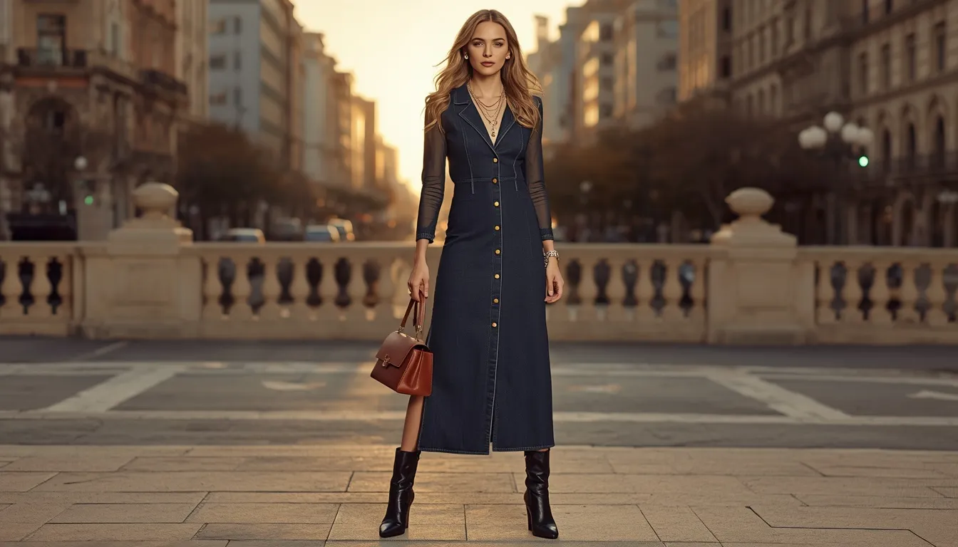 Long Denim Elegance