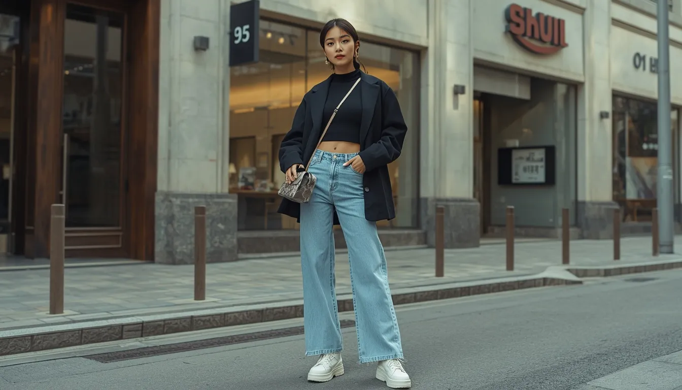 Wide-Leg Denim Style