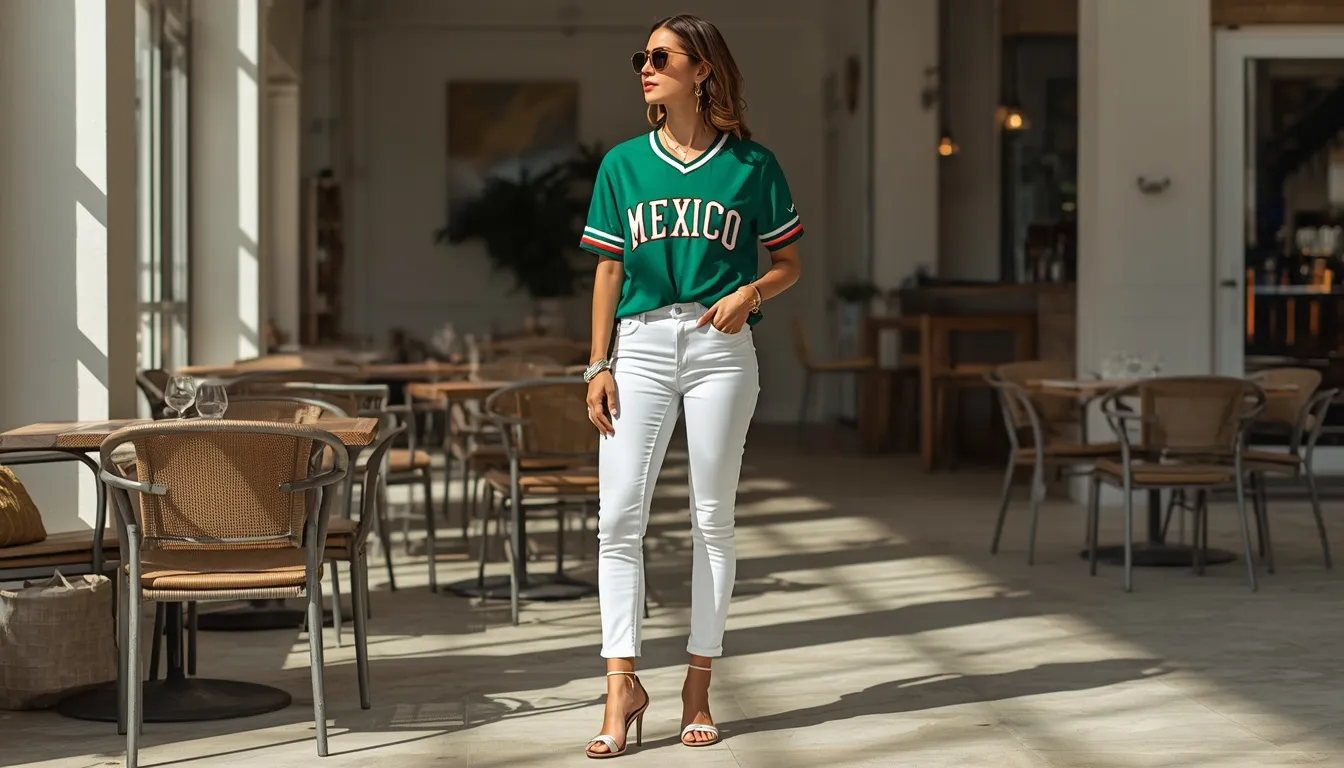 White Jeans Contrast