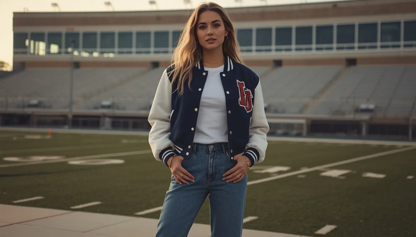 Varsity Jacket Look
