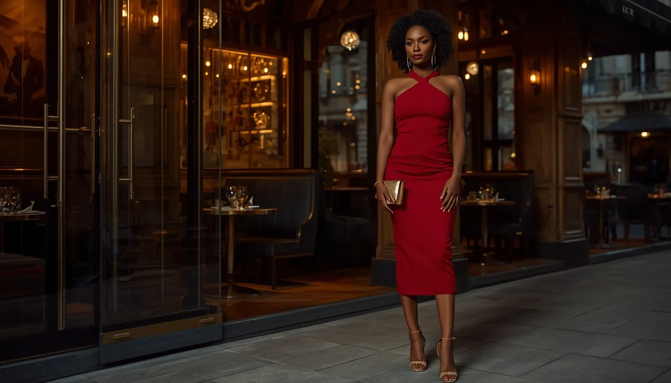 Red Dress Confidence