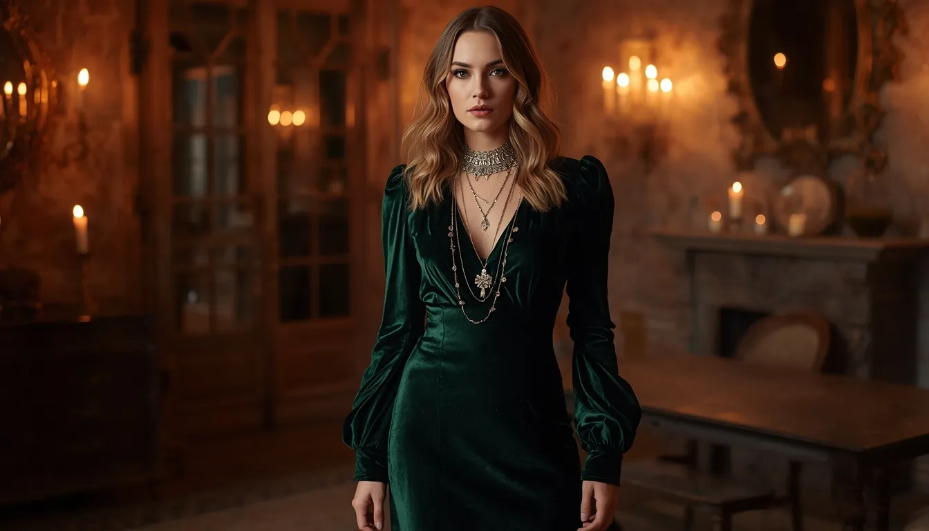 Vintage Velvet Dress