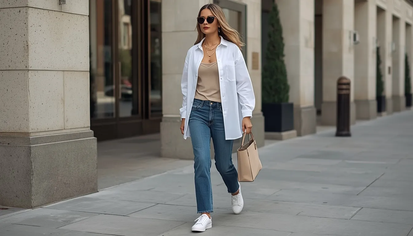 White Shirt Layers
