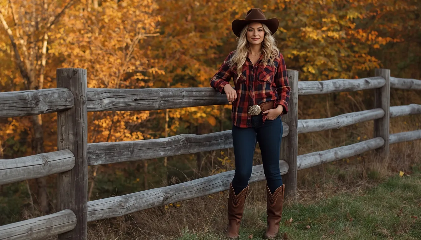 Flannel and Bootcut Jeans