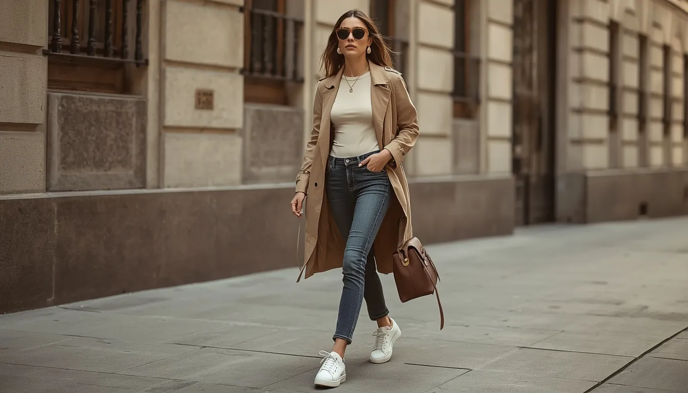 Neutral Trench Outfit