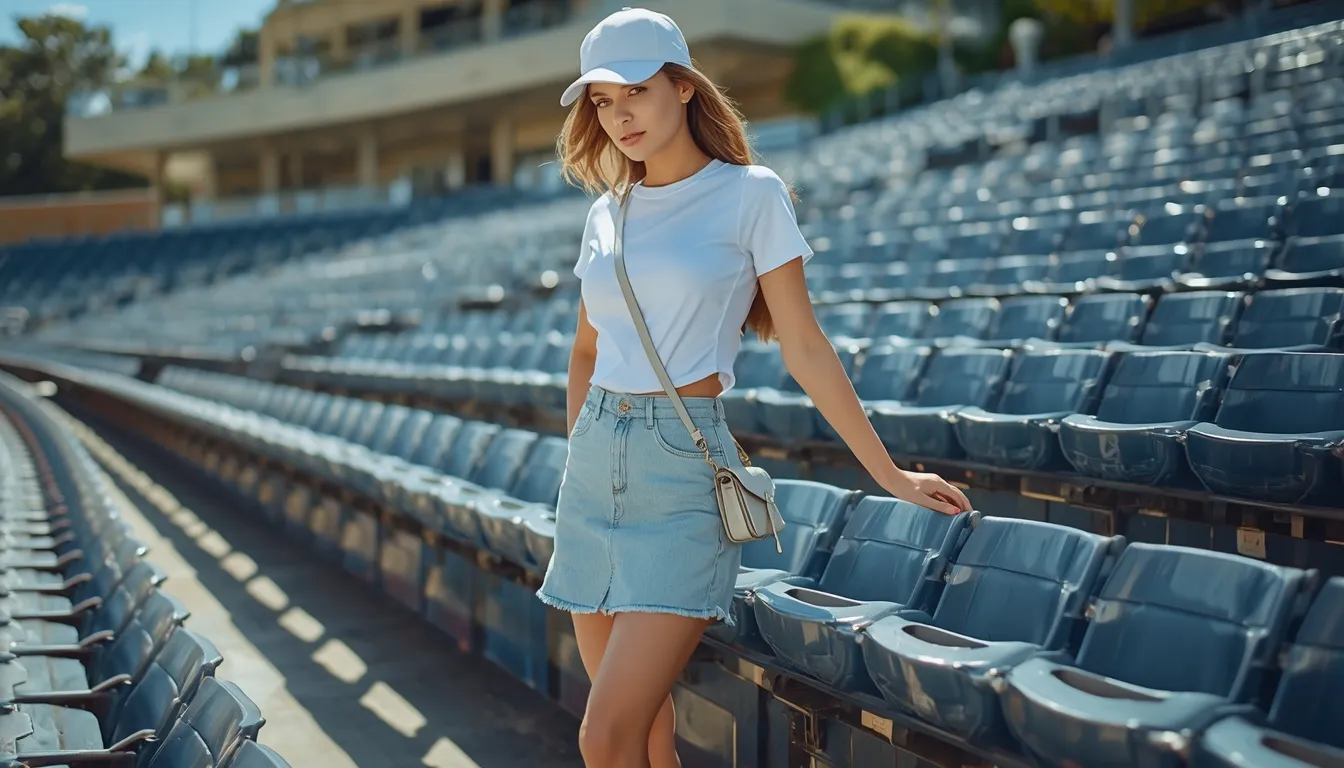 White Tee & Skirt
