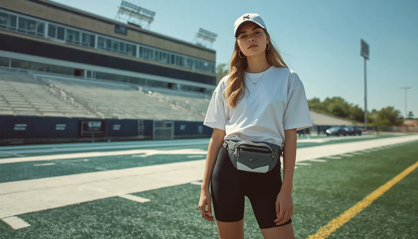 Cap and Bike Shorts