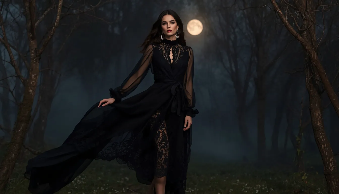 Moonlit Lace Midi