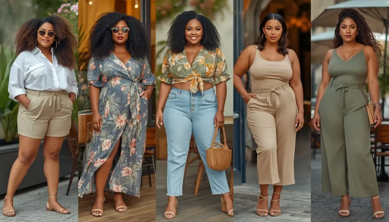 plus size summer outfits tall curvy women